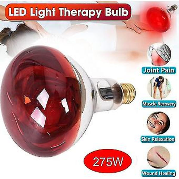 Fysioterapi Infrarödlampa 275w Elektromagnetisk Vågb behandling Lamp 220v Bakning Elektrisk Röd Glödlampa -cdsx (275W )