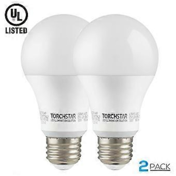 LED Lyspærer Watt Ekvivalent, Dagslys Hvit Lyspære, 15W 3500 Lumen, Ikke-Dimbar, Standard Medium Sokkel Super Sterk Lampe for Baderom Hjem Li