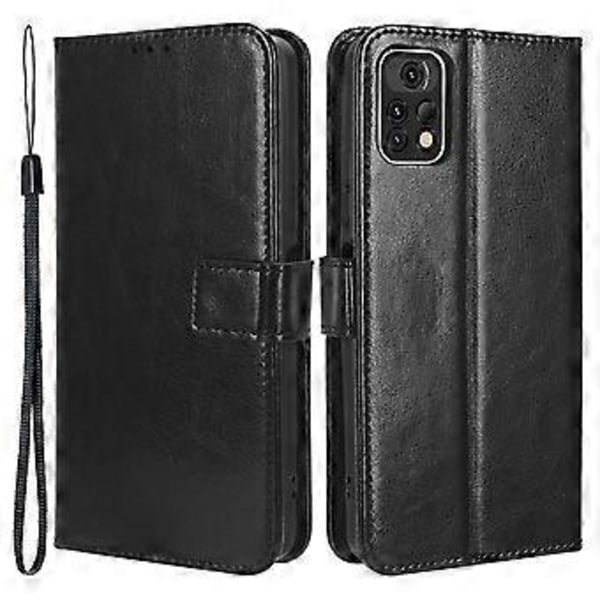 Til Umidigi A13 Pro PU Læder Flip Cover Crazy Horse Tekstur Wallet Stand Telefon Cover (Style A)