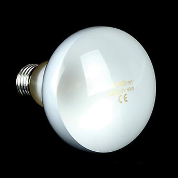 UVA+UVB Reptil Lampe Pære Skildpadde Solbadning UV Lyspærer Opvarmningslampe Padder, Firben Temperaturregulator (60W)