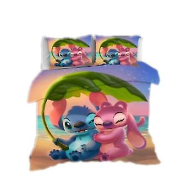 Uusi Stitch Digitaalinen Painettu Vuodevaatesetti Lastenlahja Vuodevaatesetti Peittojen ja Tyynyliinojen 3kpl/2kpl -ZHENV{jkw} (180CM 200CM Väri SDZ1)