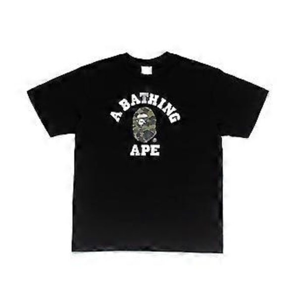 2023 Japansk T-skjorte For Menn Aasual Bokstavtrykk Rund Hals Kortarmet Bapes T-skjorter Kort Erme Bomull Unisex T-skjorte (XXXL 7)