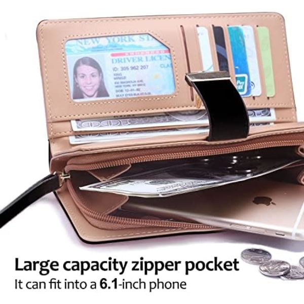 Kvinnors korta plånbok läder medelstor plånbok blad bifold kort mynthållare små plånböcker spänne dragkedja koppling