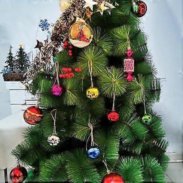 10 stk. Jingle Bells Julepynt Multifarget Jingle Bells Juletrær Ornament Bell for Juledekorasjon - 5cm (Rød)
