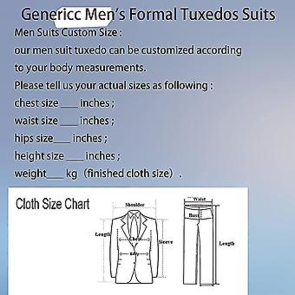 Herre Dobbeltbrystet Blazer Suit 2 Dele Slim Fit Bryllup Brudgom Tuxedos Peak Lapel Formelle Prom Suits (40 Sort)