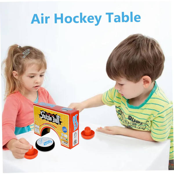 1Set Air Hockey Pucks med 2 röda Air Hockey Pushers Plast Elektrisk Flytande Air Hockey Bord för Barn Vuxna Bordsskiva Air Hockey för Present