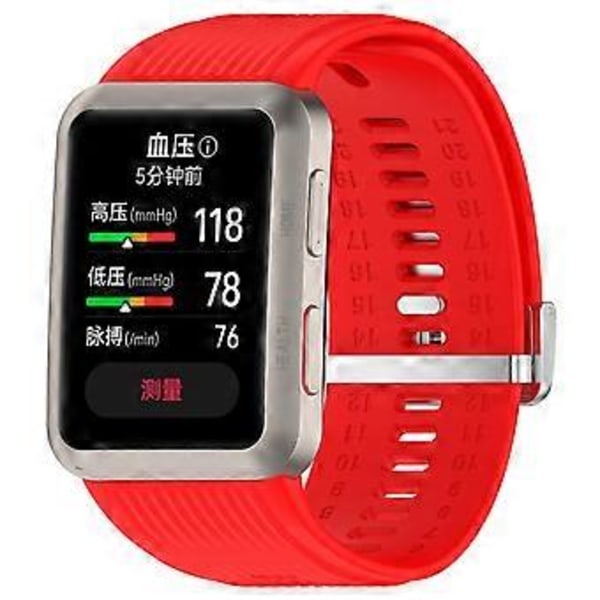 Udskiftningsarmbånd i justerbar silikone til Huawei Watch D (Style C)