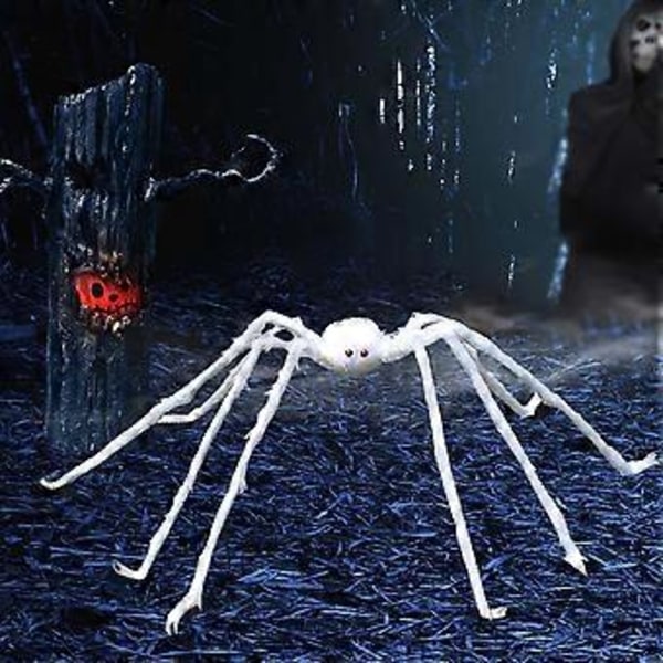 Halloween Edderkopp Hjem Utendørs Gårdsplass Dekorasjon Spøkelseshus Dekor Rekvisitter (B)