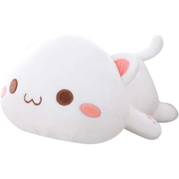 35cm Plysch Katt Kawaii Liggande Katt Gosedjur Kudde Leksak Present f