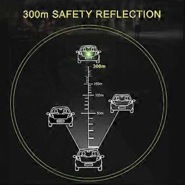6 kpl 3D Vahva Heijastava Raita Tarra Auton Lokasuojaan Konepeltiin Puskuriin Korkean Intensiteetin Yönäkyvyys Heijastava Tarra Autoihin Maastoautoihin (Punainen)