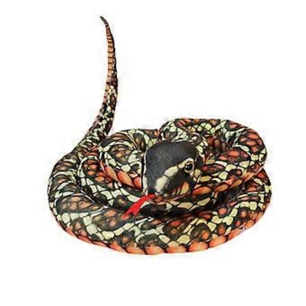 200cm Simuloitu Täytetty Python Lapsille Pehmolelu Eläin Käärme Leikki Koti Sisustus Lahja Lapsille ja Ystäville (300cm ruskea)