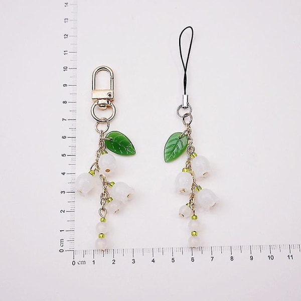 Lily Of The Valley Mobile Phone Lanyard Key Chain Pendant Mobile Phone Chain buckle