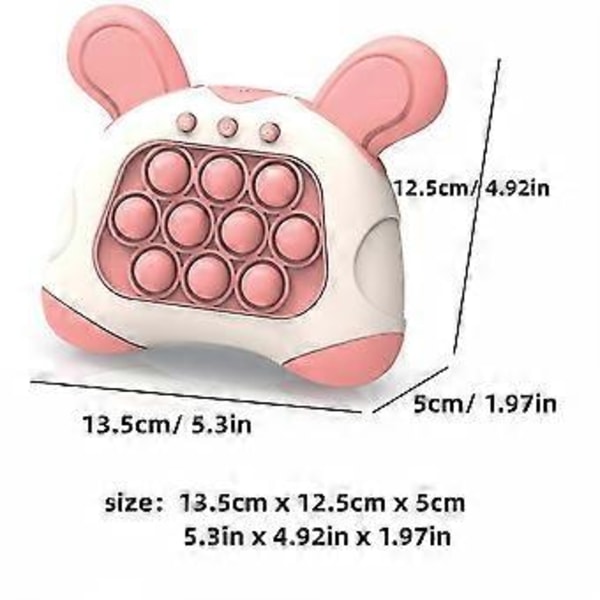 Tryck Bubblor Spelkonsol Press Spelmaskin Pop It Konsol Pusselspel Sensoriska Fidget Leksaker Stresslindrande Gåvor Flerfärgad Valfri (Rosa)