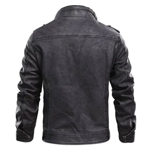 Leather Man Jackets Men Jacket Male Coats Winter Warm Cool Moto Motorcycle Outerwears European Size XL