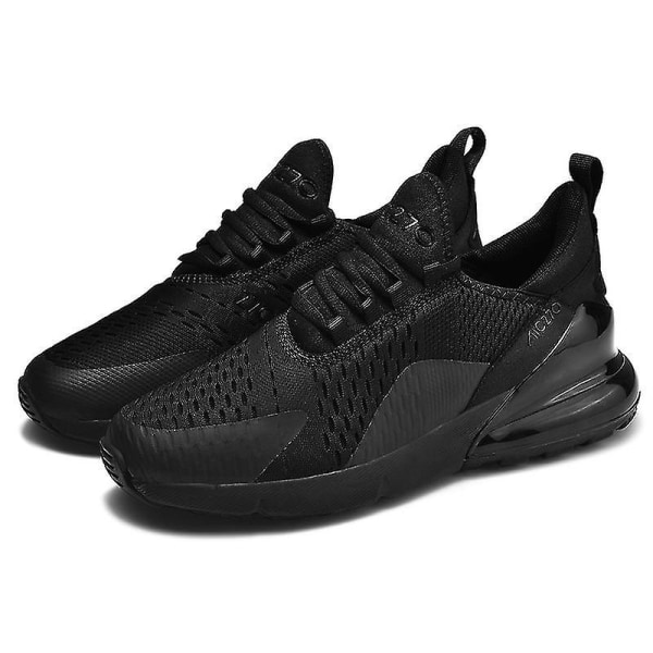 Mens Air Sports Running Shoes Breathable Sneakers Universal All Year Women Shoes Max 270 Black Black 36