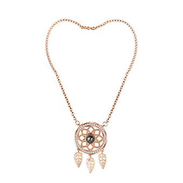 Statement Halsband Bohemisk 100 Språk Jag Älskar Dig Projektionshänge Halsband Present RG