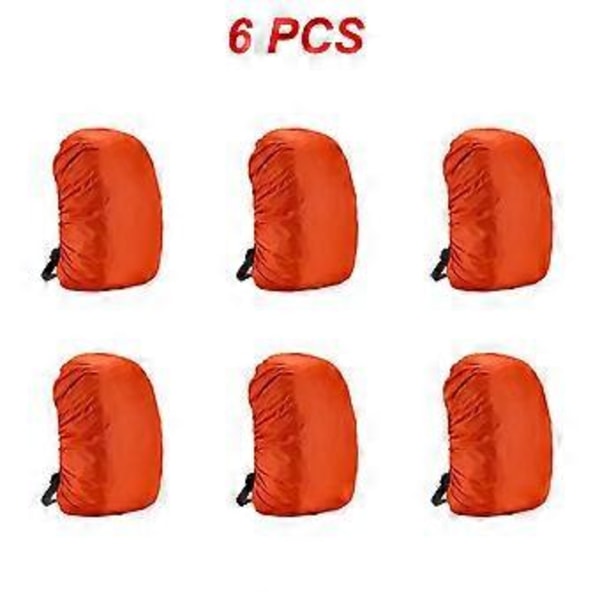 1~8 kpl 35-80L Nylon-reppu Sateen- ja pölynkestävä suojus Vedenpitävä suojus Ulkoilun kiipeilyyn Vaellukseen Vuoristovaellukseen Reppukassien suojus (Oranssin värinen 80L 6 kpl)