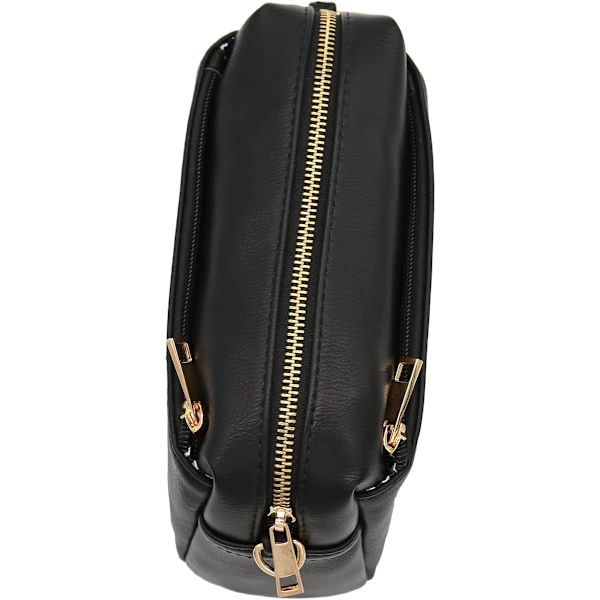 Triple Zip Small Crossbody Bag