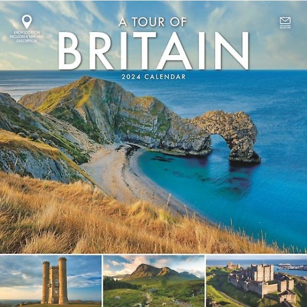 A Tour of Britain Wiro Wall Calendar 2024