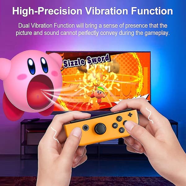 Joypad för Switch Joy Controller för Nintendo Switch Trådlös Gamepad Joy Trådlös Switch Gamepad Rörelsekontroll Joy Pad Gray Gray