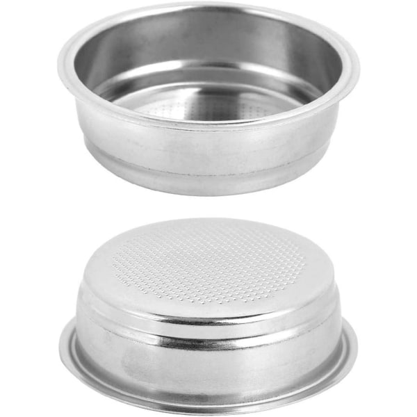 51mm Non-pressurized stainless steel coffee filter, single layer