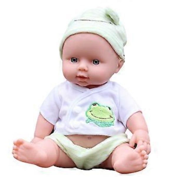 30cm Dock Babydocka Leksak Mjuk Vinyl Livsliknande Baby Leksaker för Barn Pojkar Flickor ( )