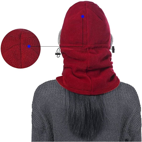 Balaklava, Unisex Fleece Hat, Vindtett Skimaske, Kuldebeskyttelse