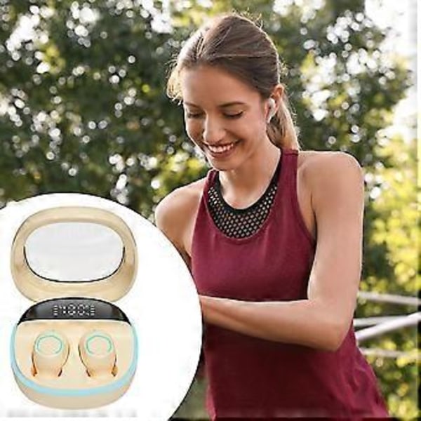 Bluetooth Hörlurar 360 Stereo Personligt Trådlöst Headset Portabla Brusreducerande Hörlurar För Träning Promenader Flerfärgade Valmöjligheter (Lila)