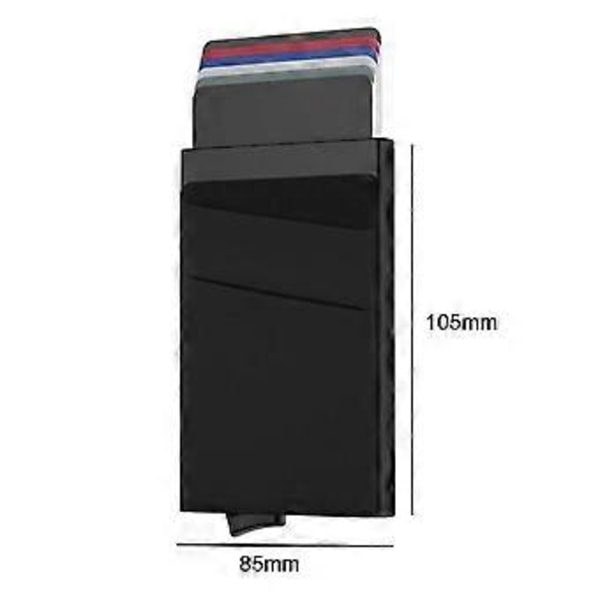 Kortholder RFID NFC Beskyttelse Lommebok Menn for 5-7 Kort