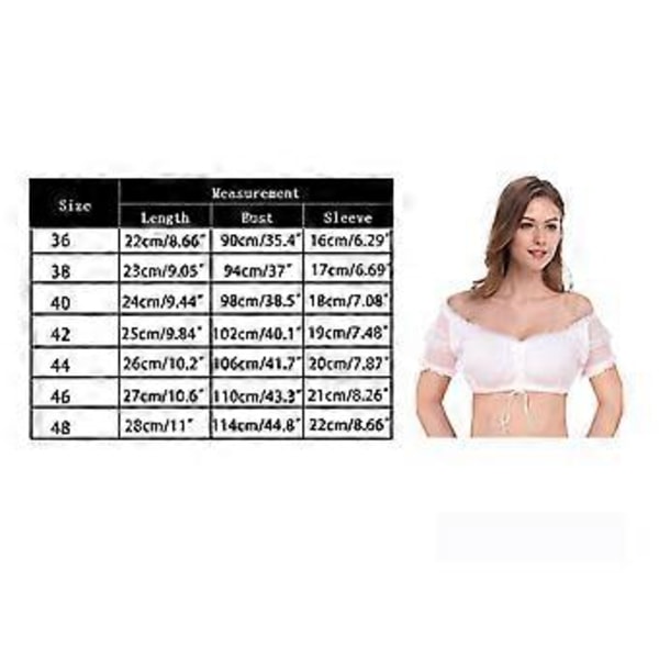 Clearlove Dirndl Naisten Midi Pukukokonaisuus 3-osainen Sisältää Dirndl-mekon, Dirndl-esiliinan ja Dirndl-puseroon Oktoberfestille, 50% Tarjous (44)