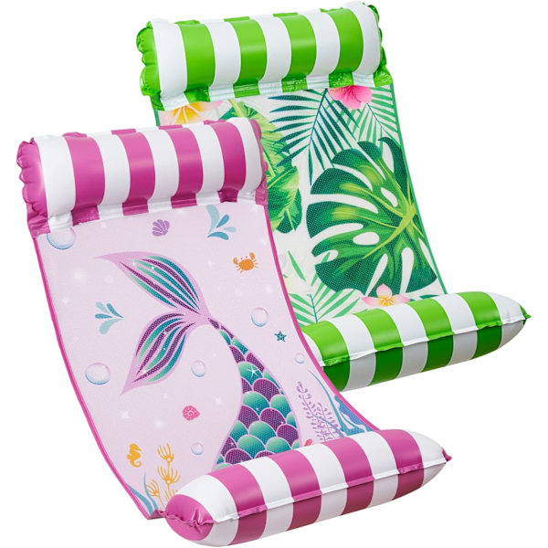 Pool Hammock Set - Set med 2 uppblåsbara poolflottörer för vuxna 4 i