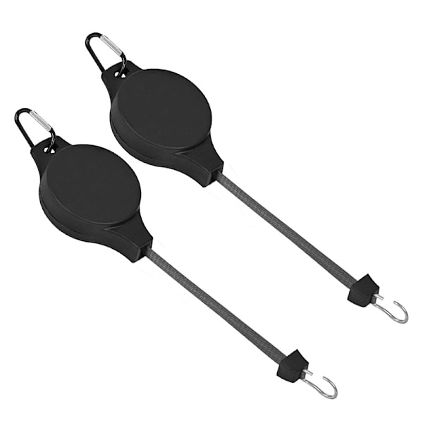 2-pack Retraktabla Växttrissor - Justerbara Upphängningskrokar - Hängande Drag