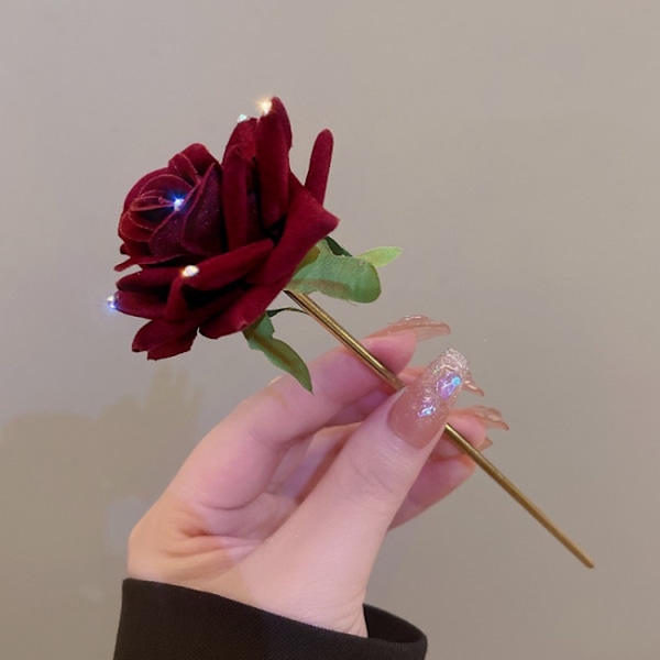 Romantiske rosebuketter hårnåler blomster hårnåler med rhinestones