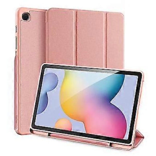Etui til Samsung Galaxy Tab S6 Lite Ultra Tynt Smart Deksel med Blyantholder Automatisk Vekking Rosa