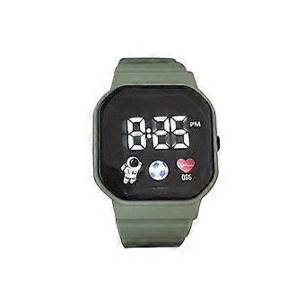 LED Digital Screen Sport Wrist Watch-For Men Women Unisex Boys Girls Kids Gifts(Bgreen )