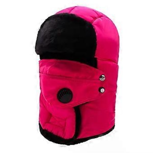 Lei Feng hatt vinterhatt vinter förtjockad utomhus unisex bil pullover bomullshatt (rosa)