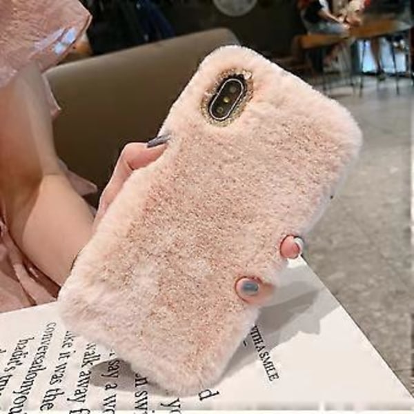 Skal för iPhone 11 - Fodral / Mobilskal Fluffig Päls - Rosa