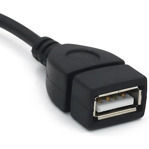 2 kpl USB-liitäntäkaapeli, auton Aux-porttiadapterin johto, 3,5 mm uros - USB