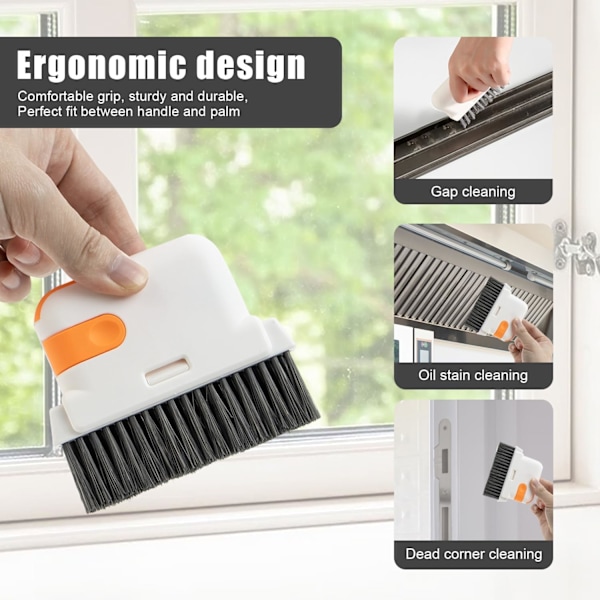 Groove Cleaning Brush Window Brushes, 2 in 1 Gap Cleaning Brush f