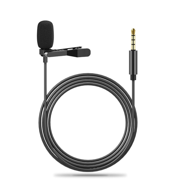 Lavalier-mikrofon, professionell 3,5 mm rundstrålande kondensor