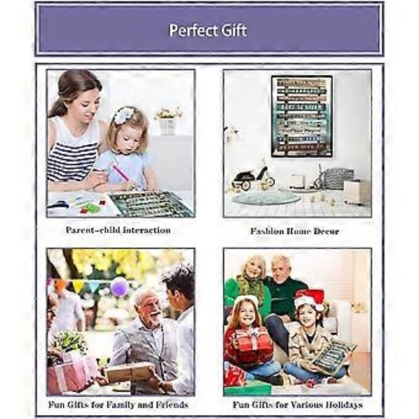 Spännande Språk Diamantmålning Kit, 5D Diamantkonst Kit Full Borr Diamantmålning Kit för Vuxna Barn Nybörjare 12X 16 tum