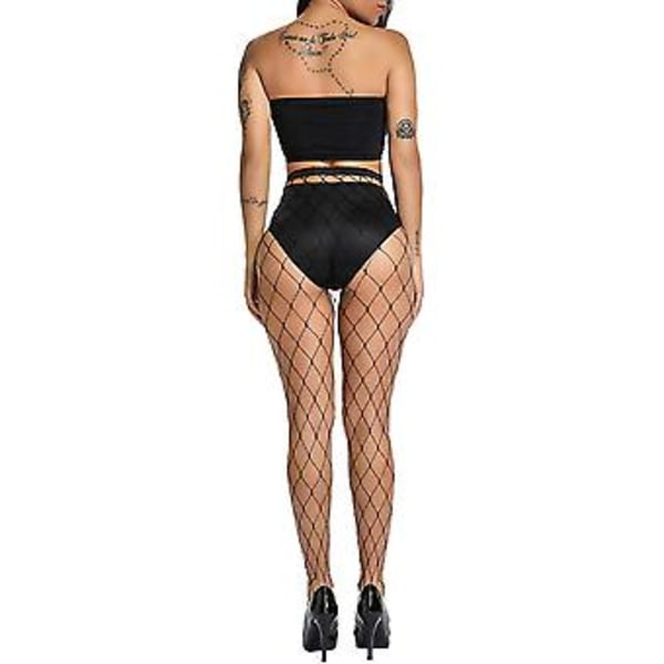 Fishnet Strumpbyxor Dam Kvinna Hög Midja Strumpbyxor Sexig Transparent Mesh Strumpbyxor S-3xl S
