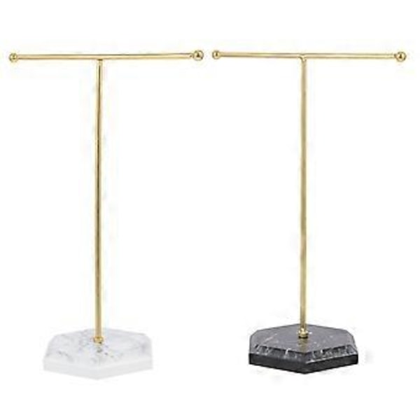 2 stk. T-formet Ørering Armbånd Halskæde Smykke Display Standere Display Holdere