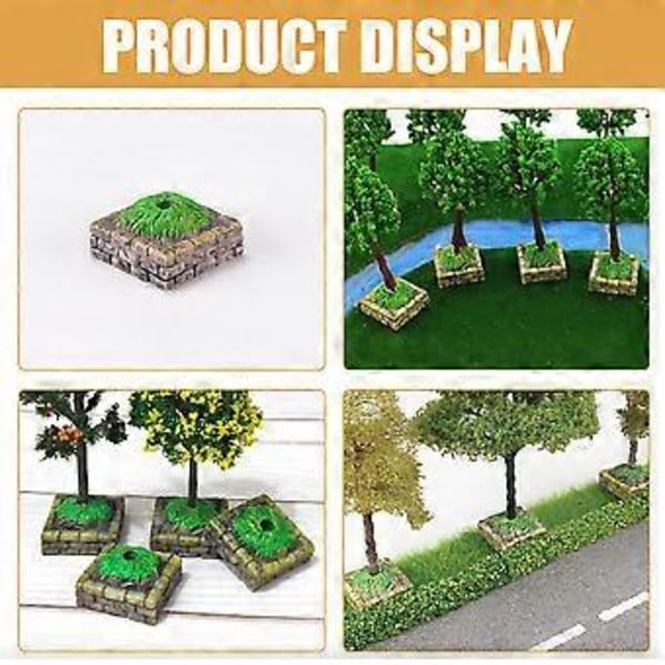 10 stk. DIY Sandbord Landskap Sandbord Dekor Simulerings Tre Alter Base Modell
