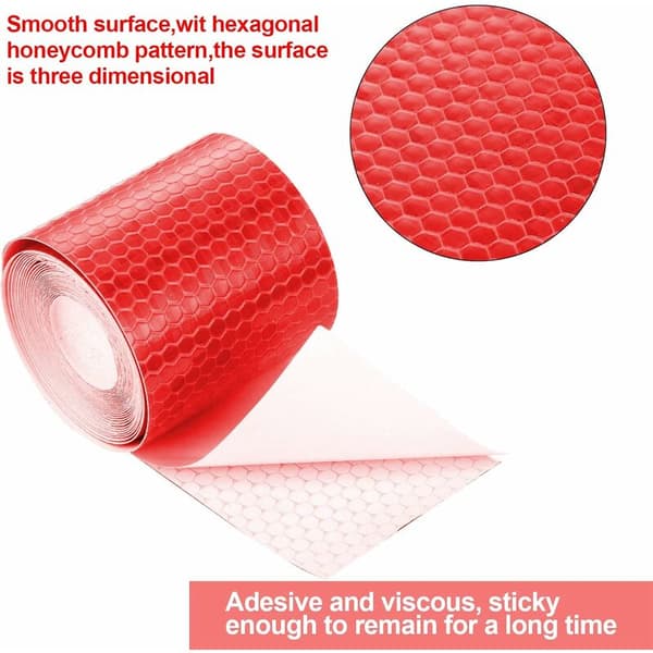 2 kappaletta 5 cm x 3 metriä heijastavaa teippiä varoitusteippiä heijastavaa