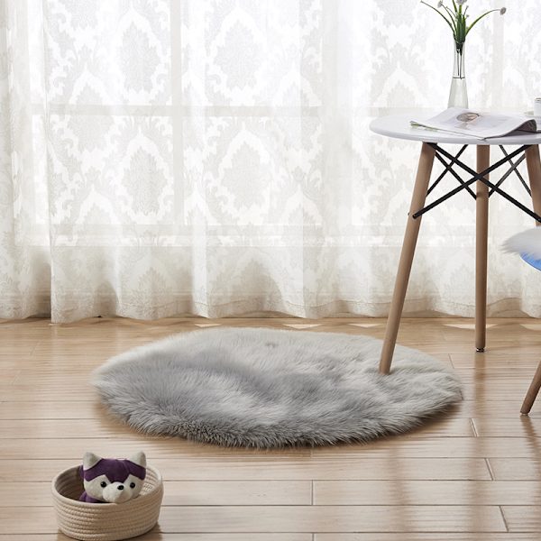 Faux saueskinnsullteppe, imitert fleece teppe fluffy mykt langt