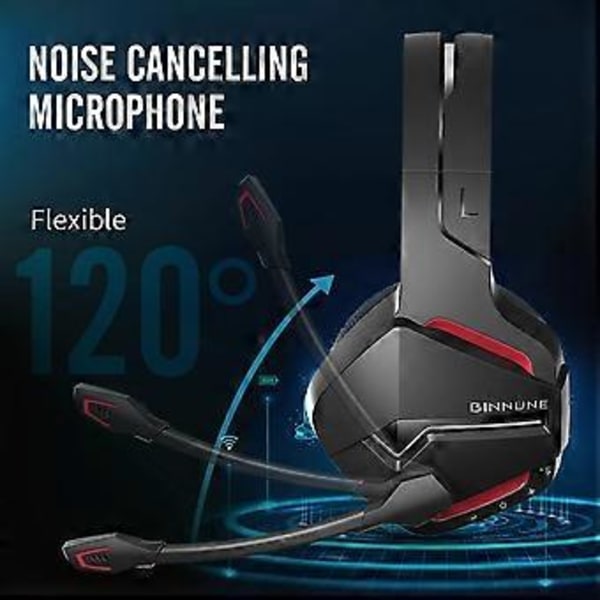 Type C BINNUNE BW01 2.4G/Bluetooth/Langallinen Stereo Kuulokkeet Over-Ear Peli Musiikki Kuulokemikrofoni (Tyyli C)