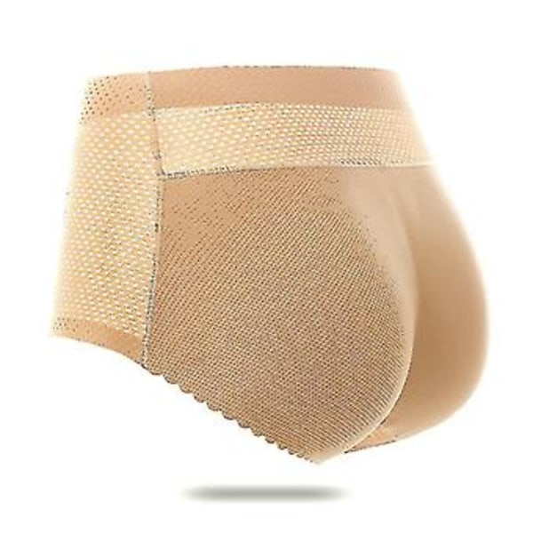 Dame Polstrede Push Up Trusser Numseløfter Former Falsk Røv (M Midt-talje 126beige)