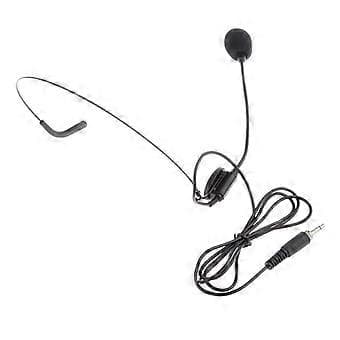 Unidirectional Headset Dynamisk Mikrofon Kablet Mikrofon Sort