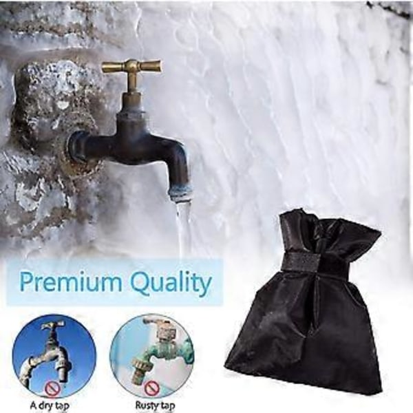 2 Pakke 15 cm B x 21 cm H Rørstrømper, Vinterkranisolasjonsdeksel, Frostsikker Isolert Lang Vannkran Deksel for Utendørs Kran Frostvæske Pr